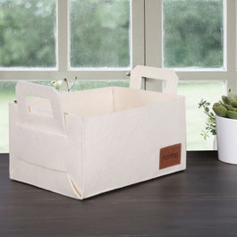 Aberto Design Organizador de Escritorio de Fieltro Crema HMY - 6266